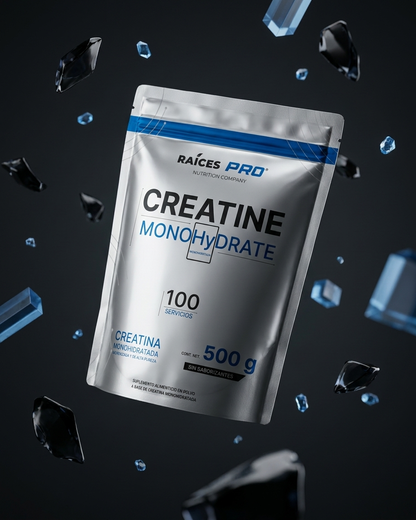 Creatina Monohidratada Micronizada en Polvo Raíces Pro Suplemento Alimenticio